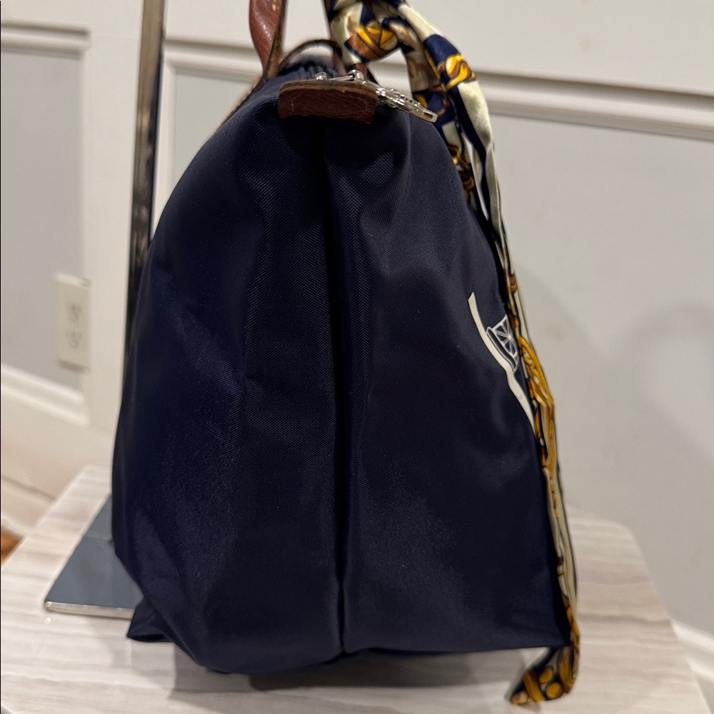 Longchamp Tote Navy Le Pliage Limited Edition Eiffel Tower Bag - Picture 8 of 17